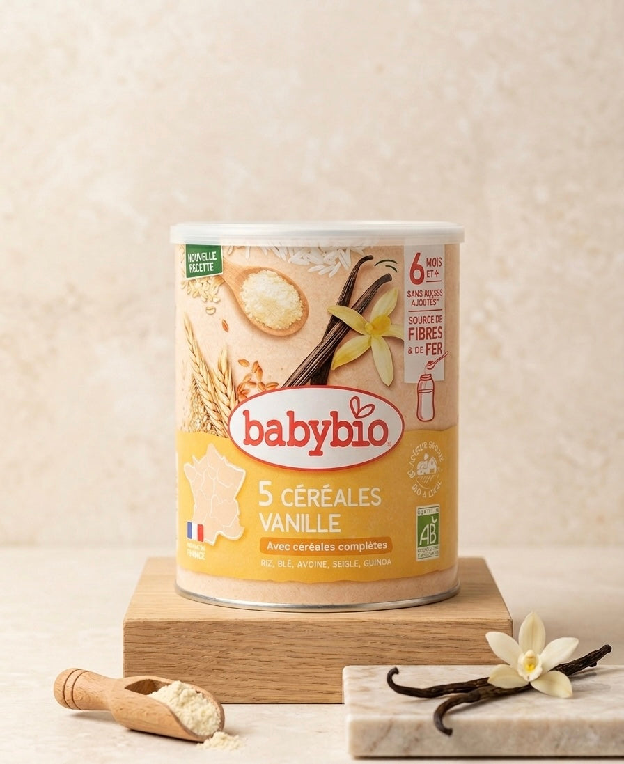 Babybio Céréales Vanille avec Quinoa Bio – Céréales Instantanées pour Bébé 220g