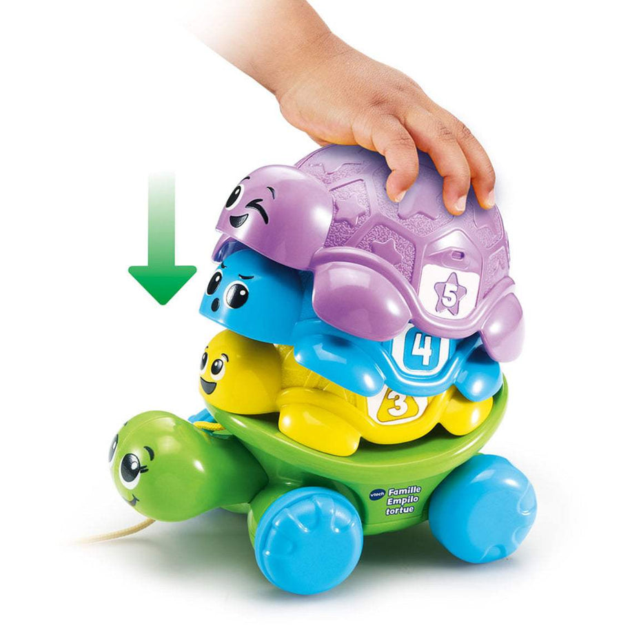 Famille empilo tortue - Vtech - Vtech - Jouets à empiler pour bébé Maroc -www.babyboss.ma