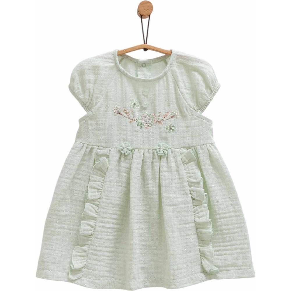 Robe bébé verte - Caramell - Grenouillère pour bébé Maroc -www.babyboss.ma