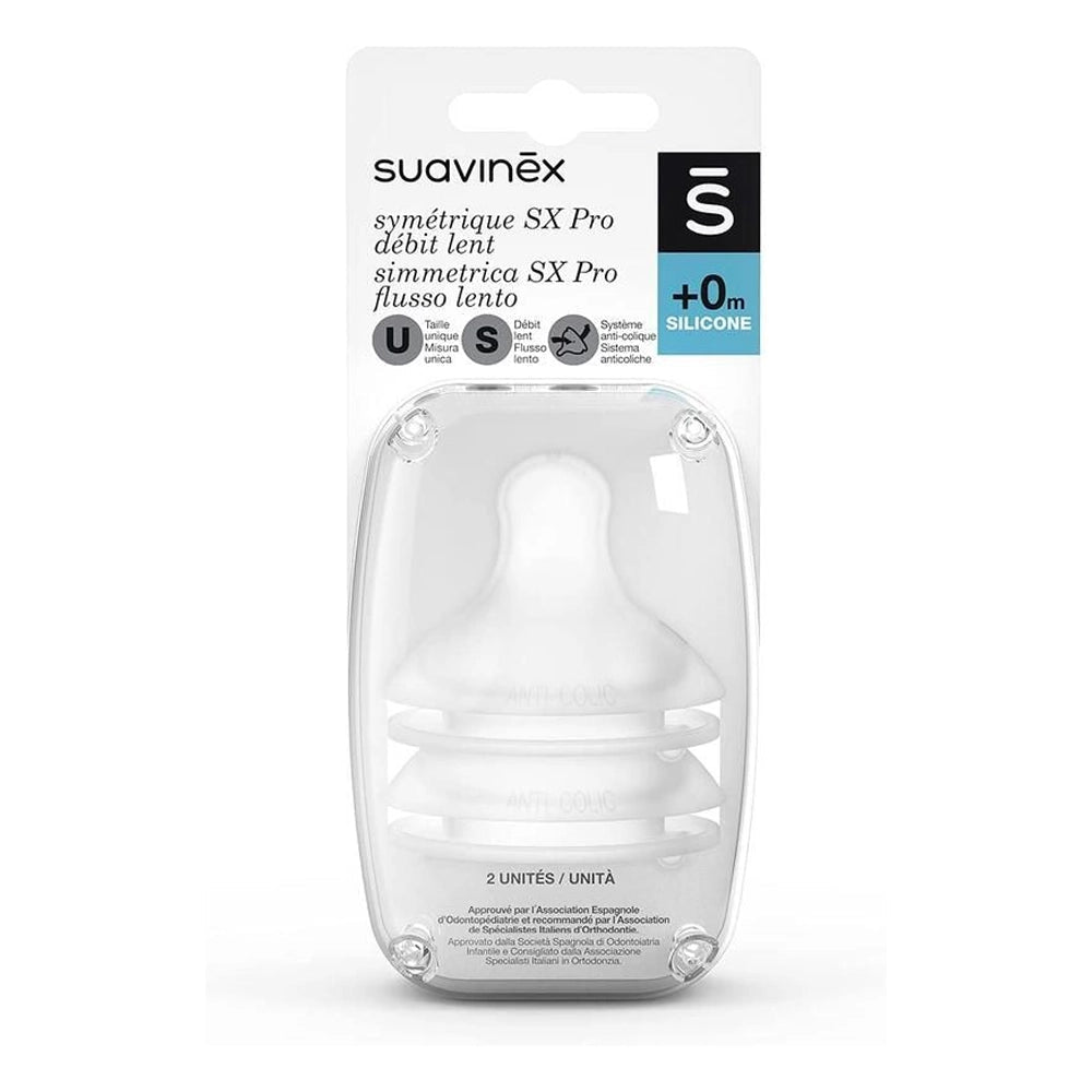 Suavinex Lot 2 Tétines Débit Moyen 0M+