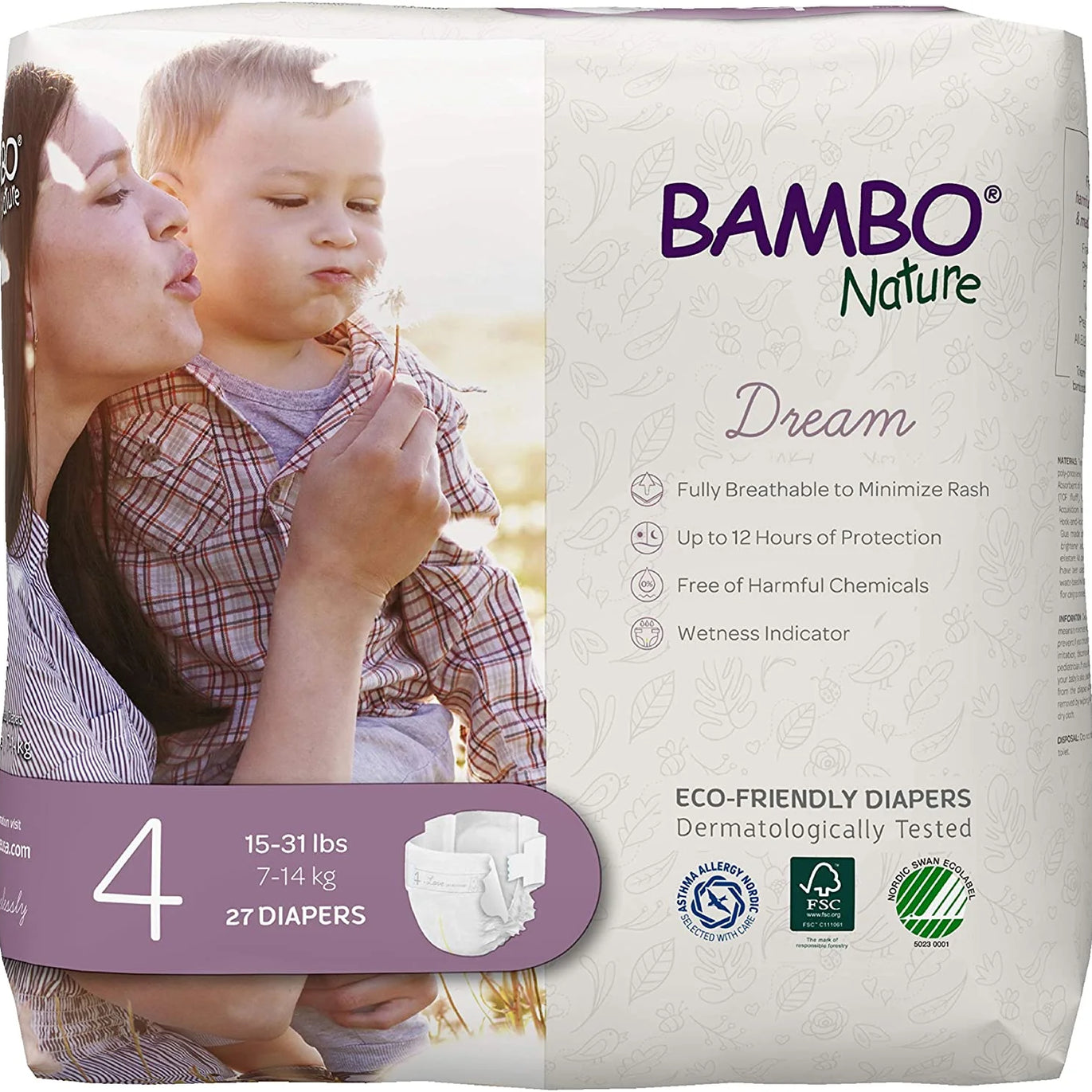 Bambo Nature Diapers Size 4 (7-14kg) 48 units