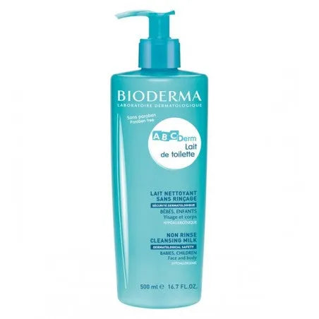 BIODERMA ABCDERM LAIT DE TOILETTE SANS RINÇAGE 500 ML