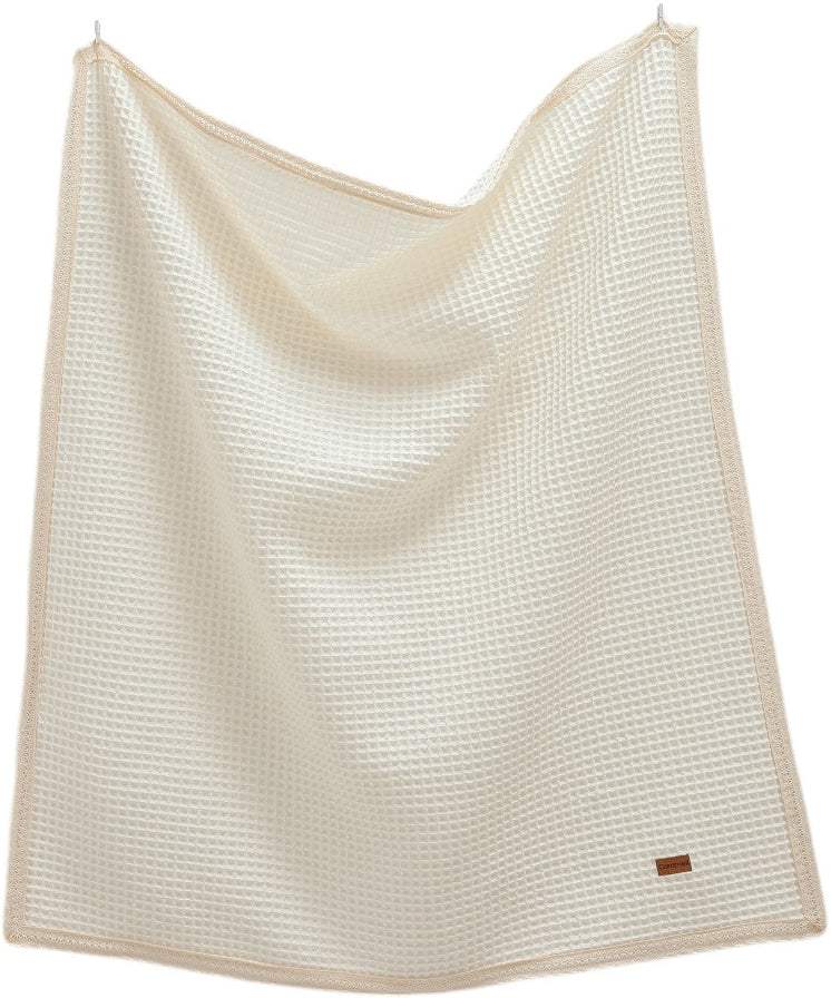 Couverture en coton, écru, 100x110 cm - Caramell - Caramell - Couverture pour bébé Maroc -www.babyboss.ma