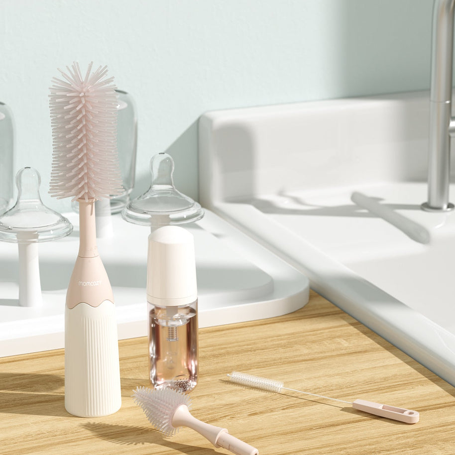 Kit de brosse à biberon Momcozy Innovative Push-Press Design