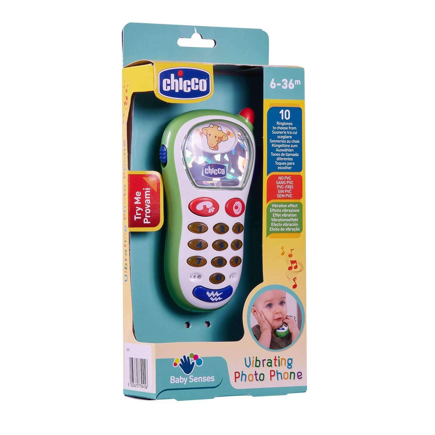 Le premier téléphone bébé électronique avec lumières, sons et un véritable effet de vibration. - Chicco - pour bébé Maroc -www.babyboss.ma