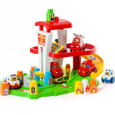Molto Station De Pompiers Avec Blocs
