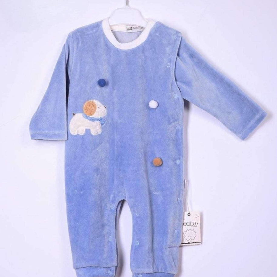 Grenouillère garçon en bleu - flash - pour bébé Maroc -www.babyboss.ma