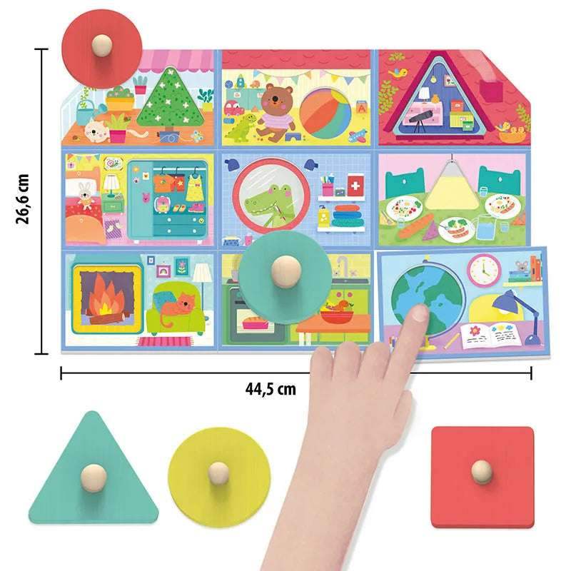 Ma première maisonnette des formes Montessori 18pcs - 12m+ - Headu - 