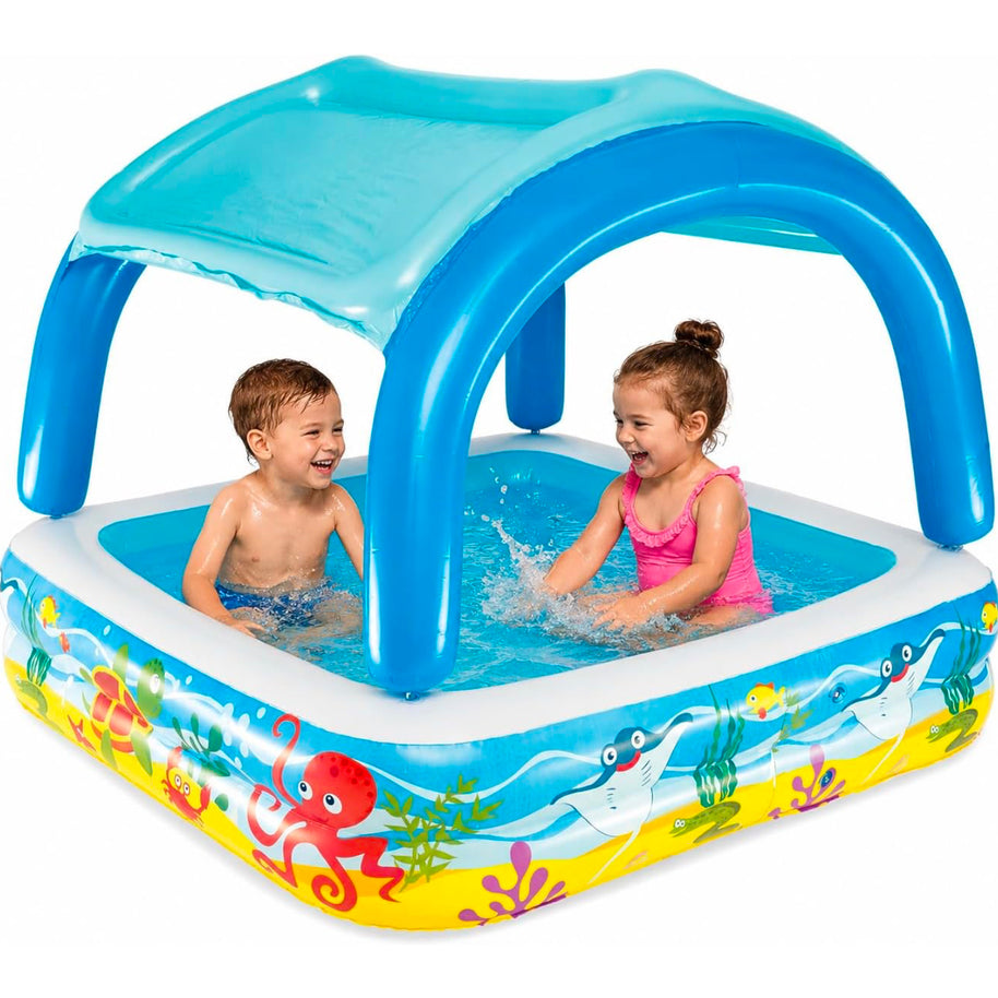 Piscine Gonflable Bestway Beach Buddy avec Toit Anti-UV