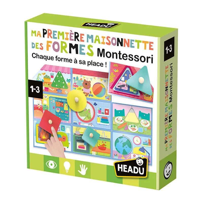 Ma première maisonnette des formes Montessori 18pcs - 12m+ - Headu - 