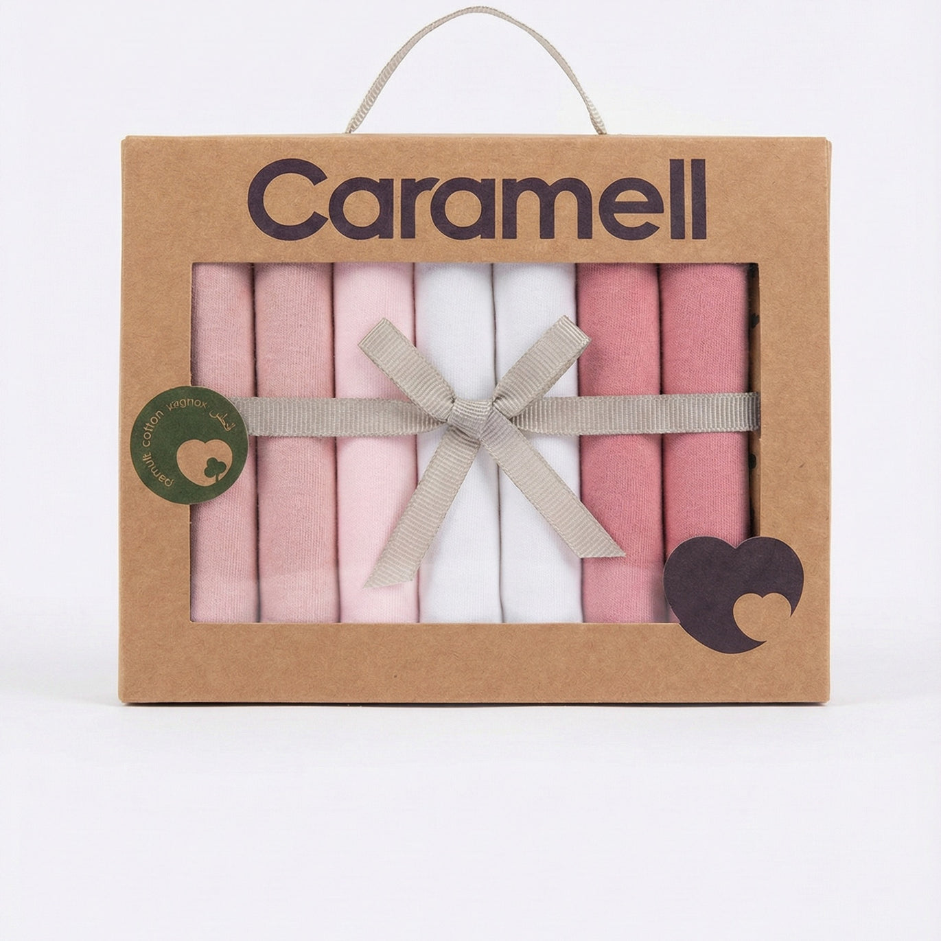 Lot de 7 mouchoirs pour bébé - vert Caramell