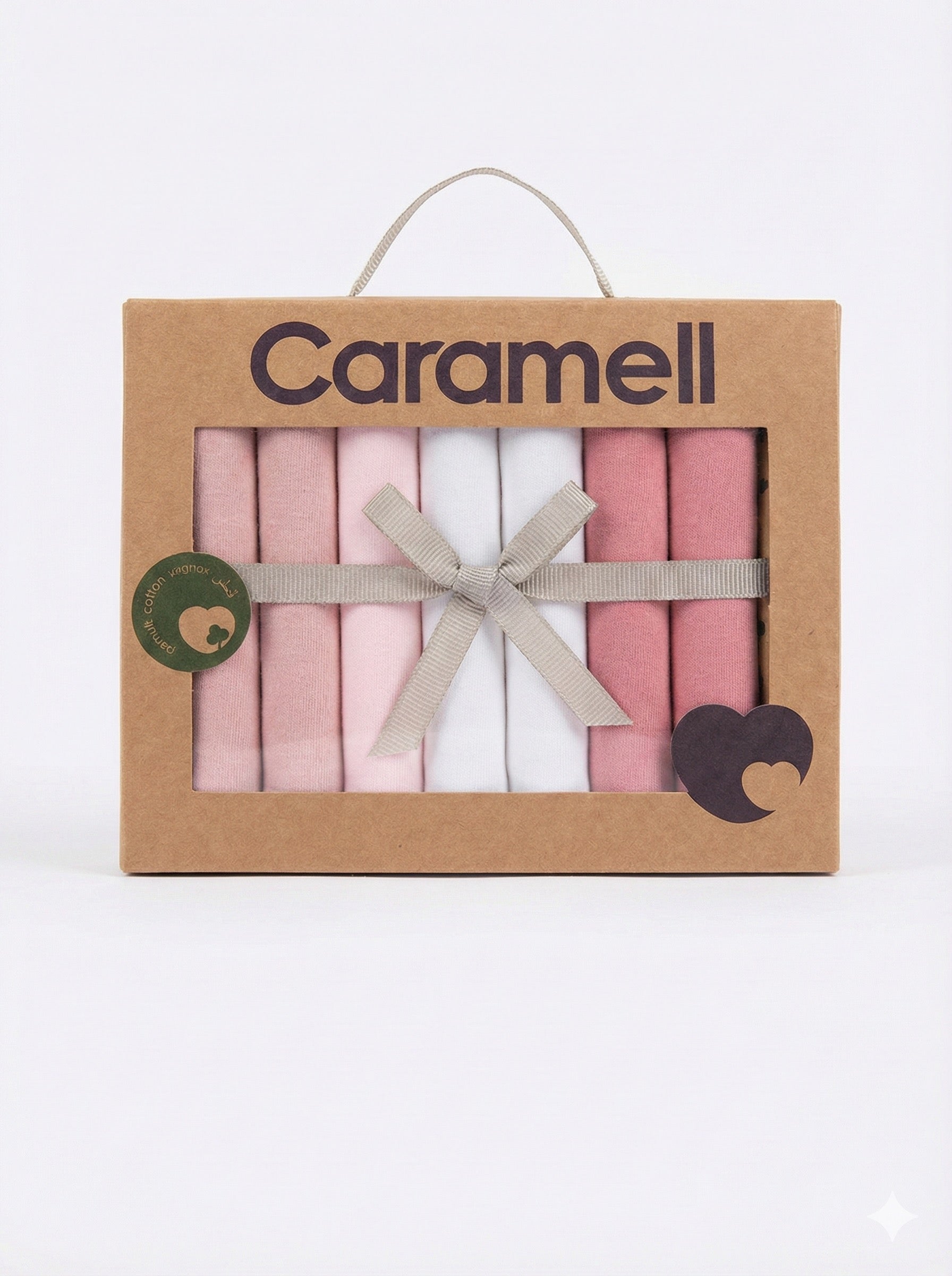 Lot de 7 mouchoirs pour bébé - vert Caramell