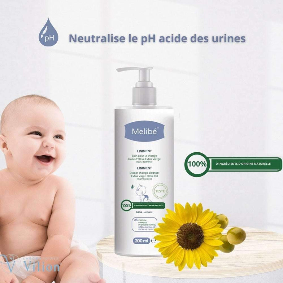 Melibé Liniment pour le Change - 500ml - Melibé - Liniments pour bébé Maroc -www.babyboss.ma