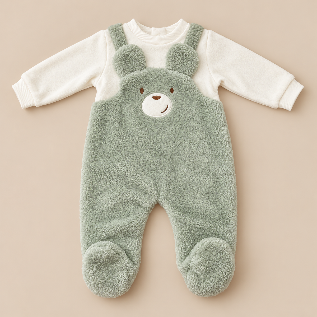Grenouillère bébé en velours Bebelina