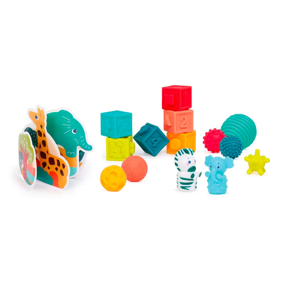 Ludi coffret éveil livre cubes et balles