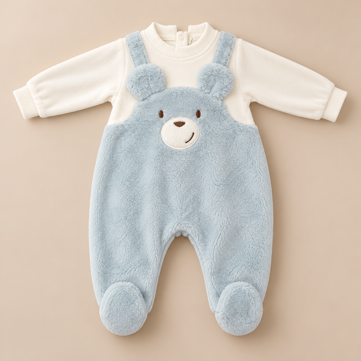 Grenouillère bébé en velours Bebelina