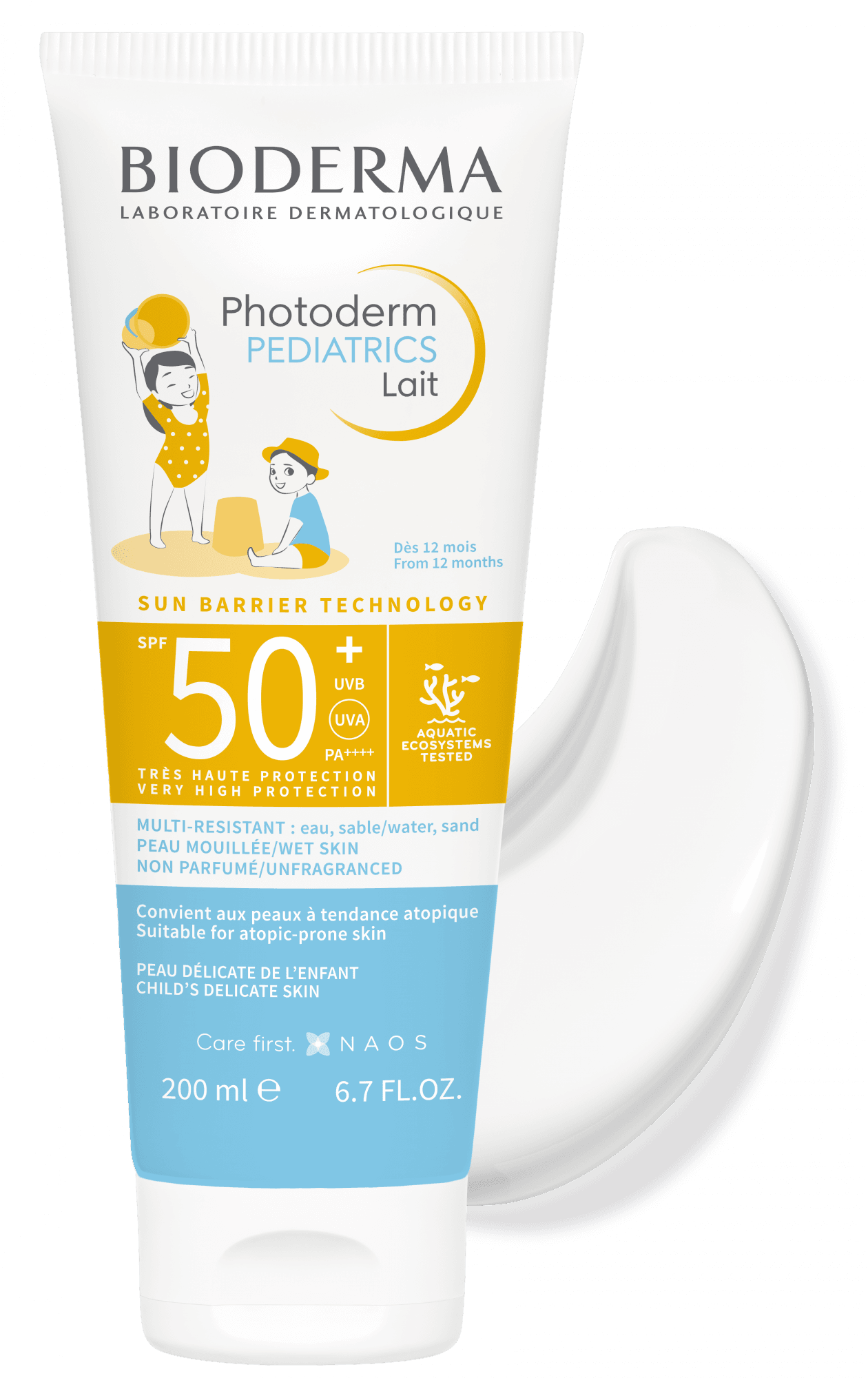 Bioderma Photoderm PEDIATRICS Lait SPF 50+ - Bioderma Photoderm - Protection solaire pour bébé Maroc -www.babyboss.ma