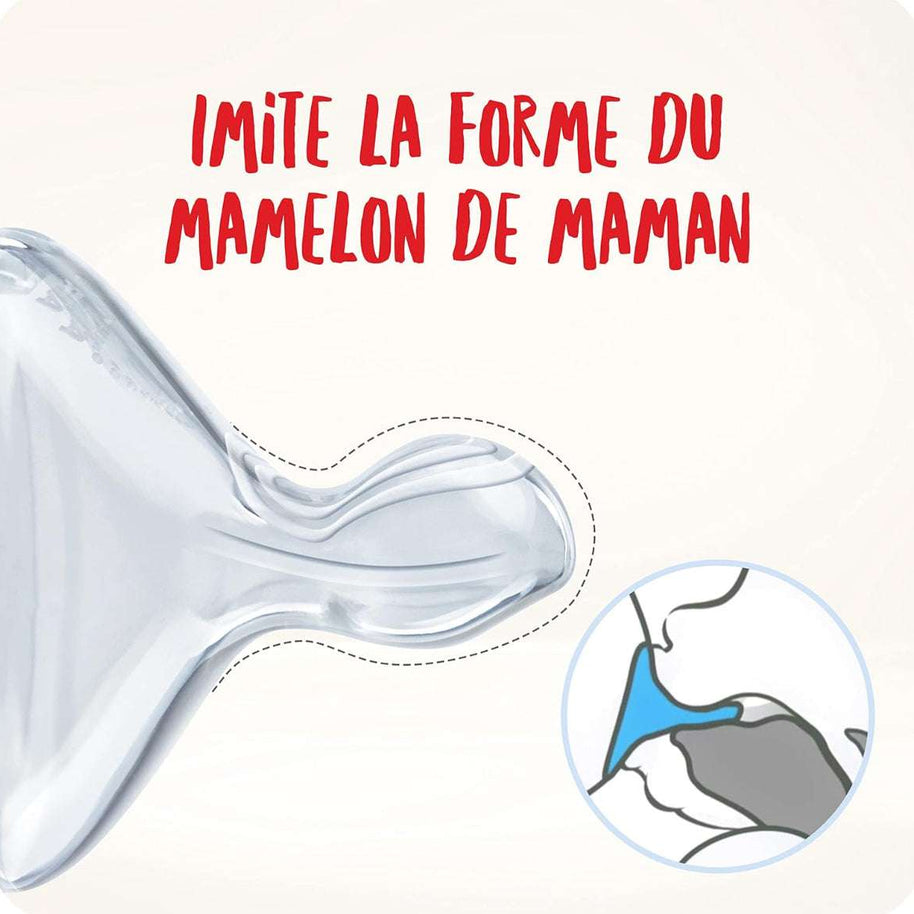 Nuk Biberon first choice+ Température control 240 ml en Verre – Blanc