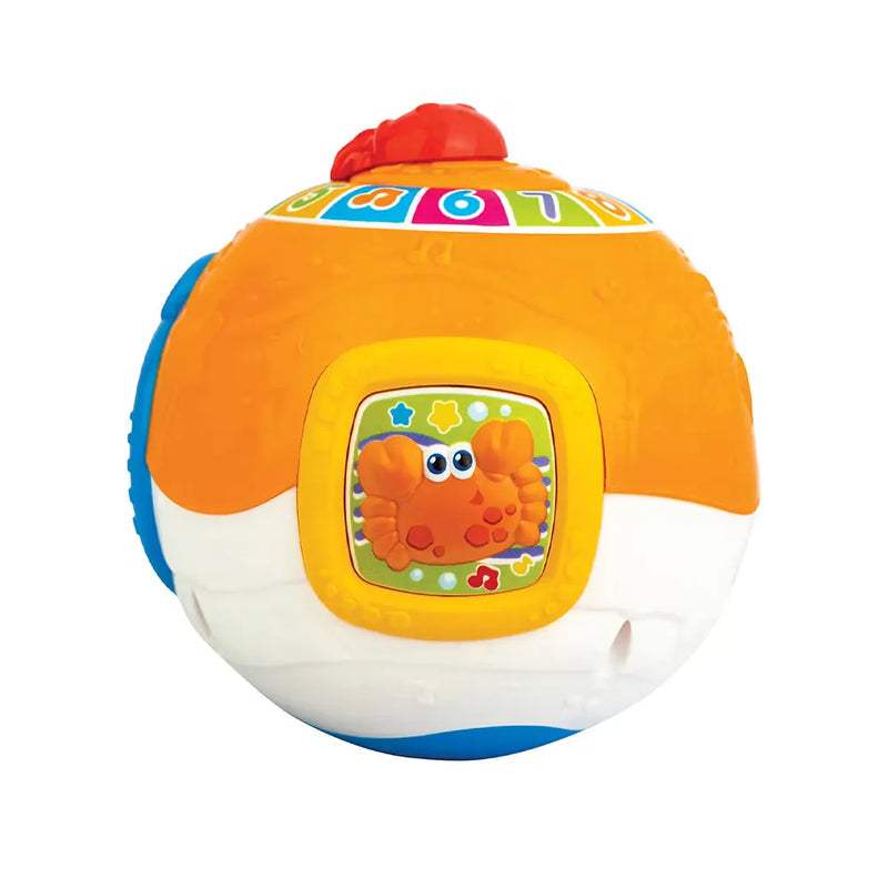 Winfun Bola Musical Vibrante Océano Naranja - 6M+