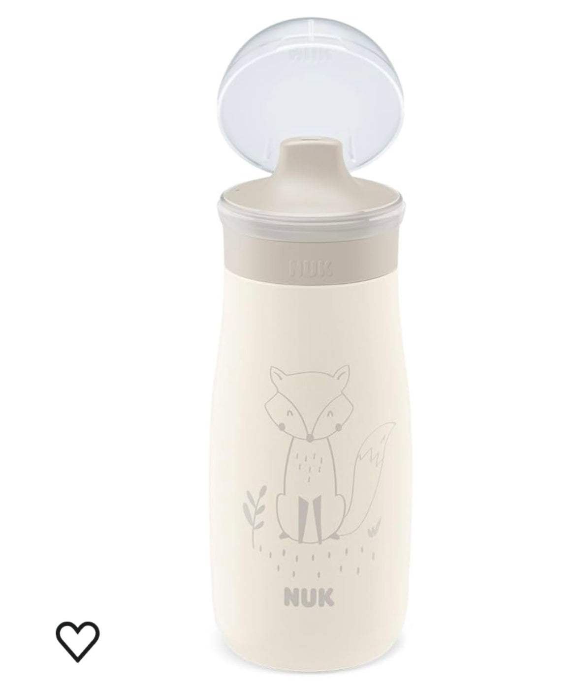 NUK Mini-Me Sip en acier inoxydable 300ml avec bec verseur blanc - NUK - pour bébé Maroc -www.babyboss.ma