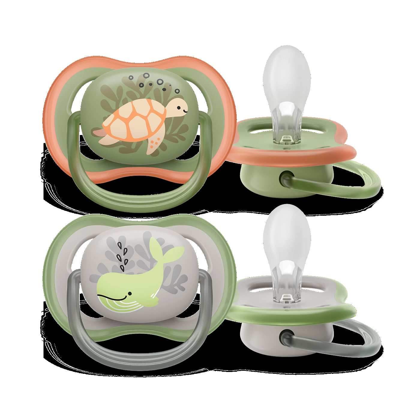 Avent Lot de 2 Sucettes Ultra Air Collection Happy 6-18m Garçon - Philips Avent - pour bébé Maroc -www.babyboss.ma