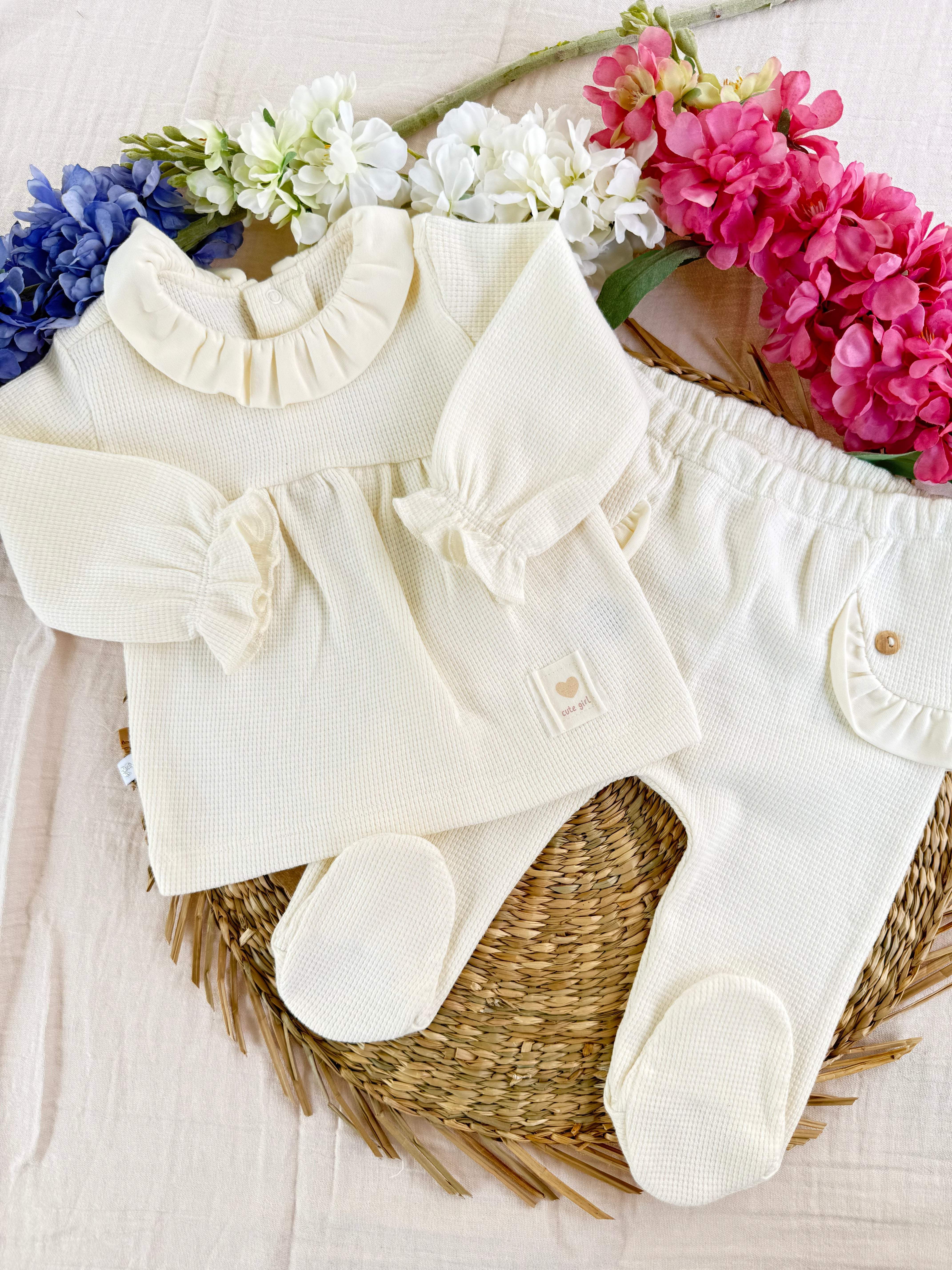 Ensemble pour bébé 2 pièces - Caramell - Caramell - Ensemble pour bébé Maroc -www.babyboss.ma