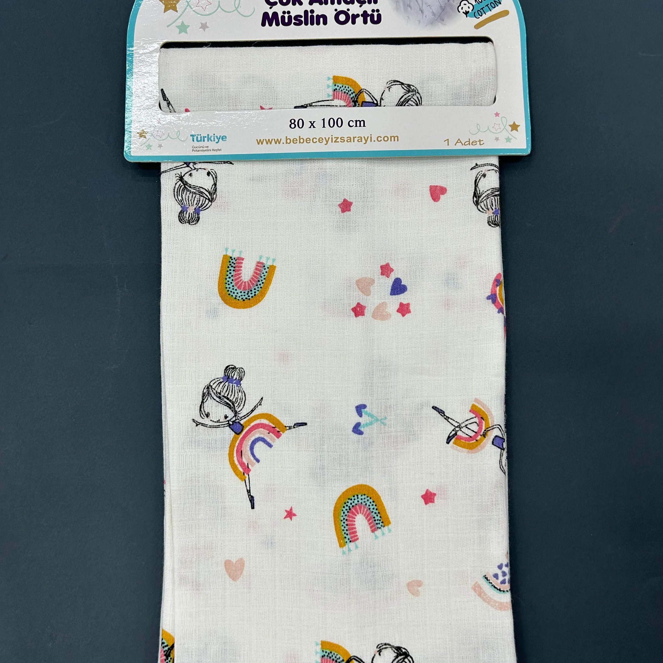 Sebi BébéHousse en mousseline multi-usages Sebi Baby 80X100 cm - Sebi - pour bébé Maroc -www.babyboss.ma