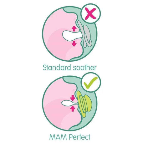 Mam Perfect silicone orthodontic pacifier 6+ mois- Elephant - MAM - pour bébé Maroc -www.babyboss.ma