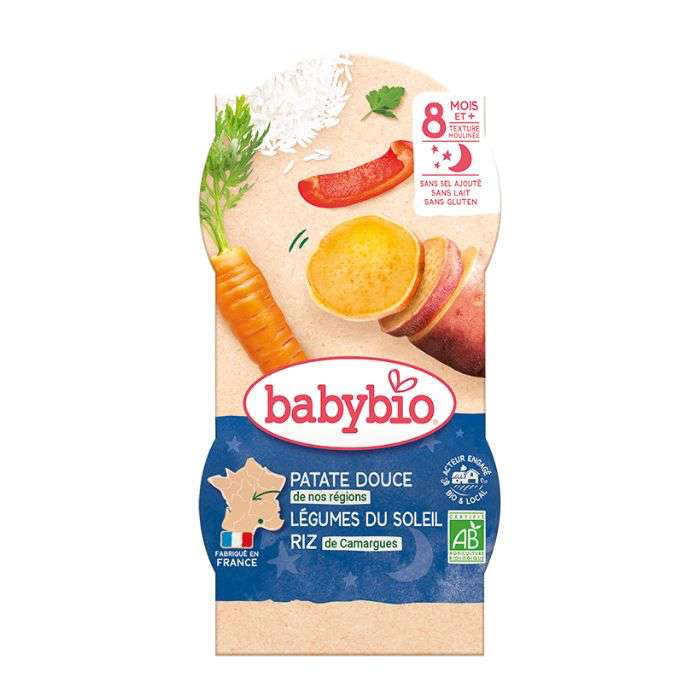 Babybio Boniato Sol Verduras Arroz De Camarga 2x200g