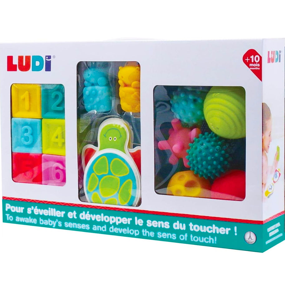 Ludi coffret éveil livre cubes et balles