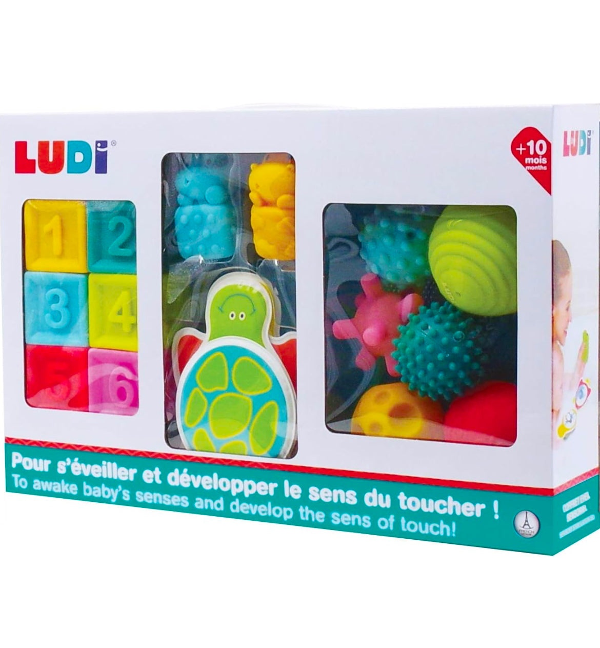 Ludi coffret éveil livre cubes et balles