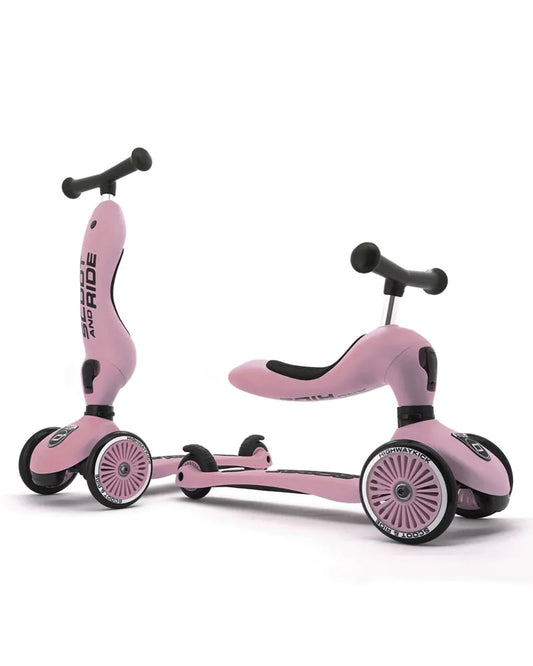 Scoot And Ride  Trottinette 2en1 Highwaykick 1 - Rose