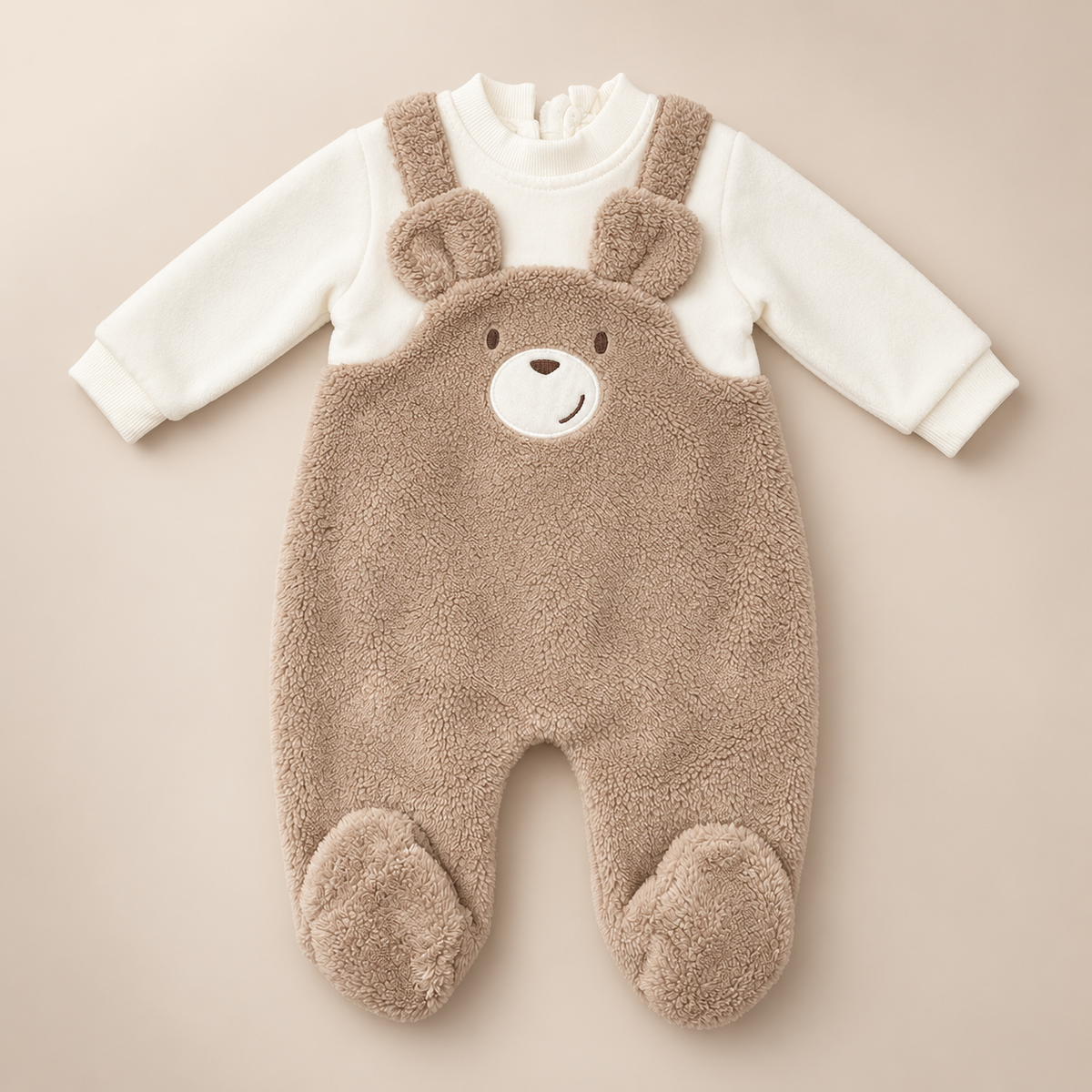 Grenouillère bébé en velours Bebelina