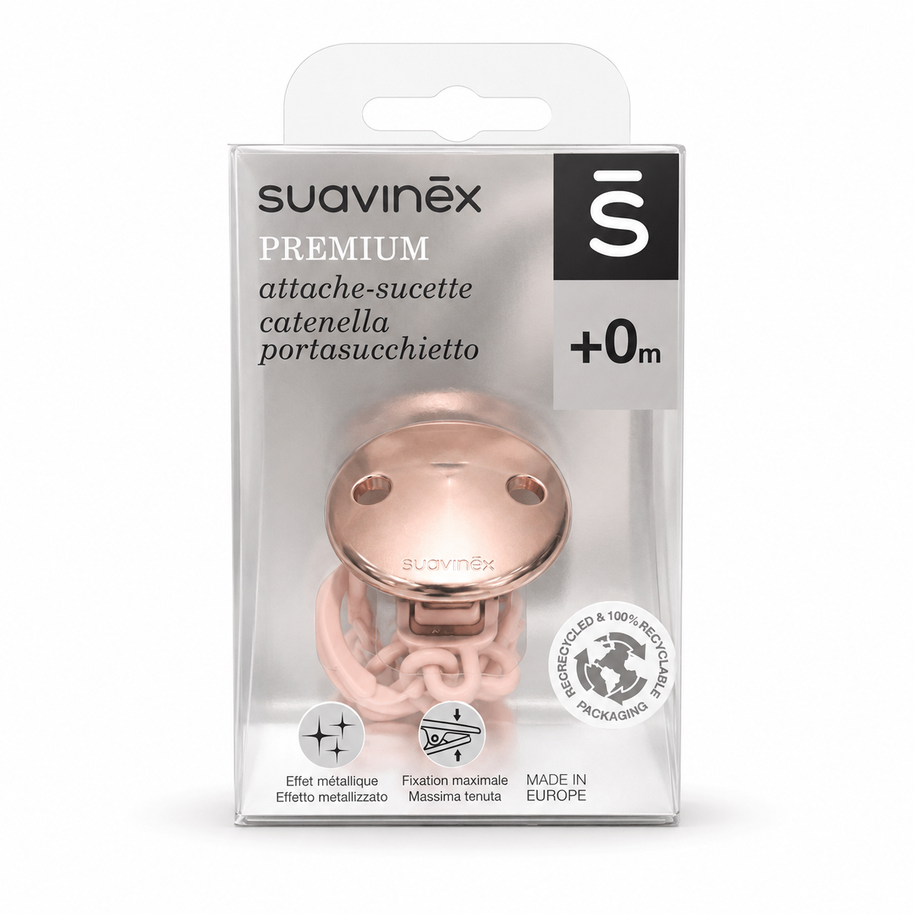 Suavinex Attache Sucette Premium - Rose
