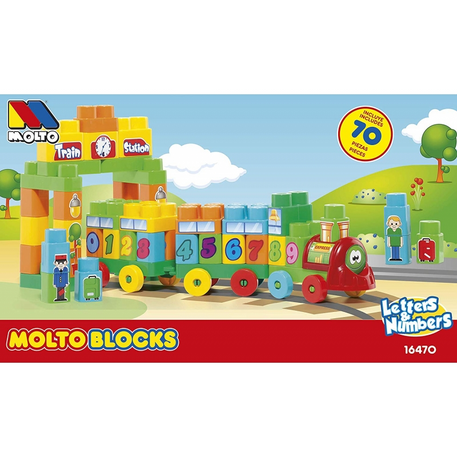 Molto - Train De Blocs 70 Pcs