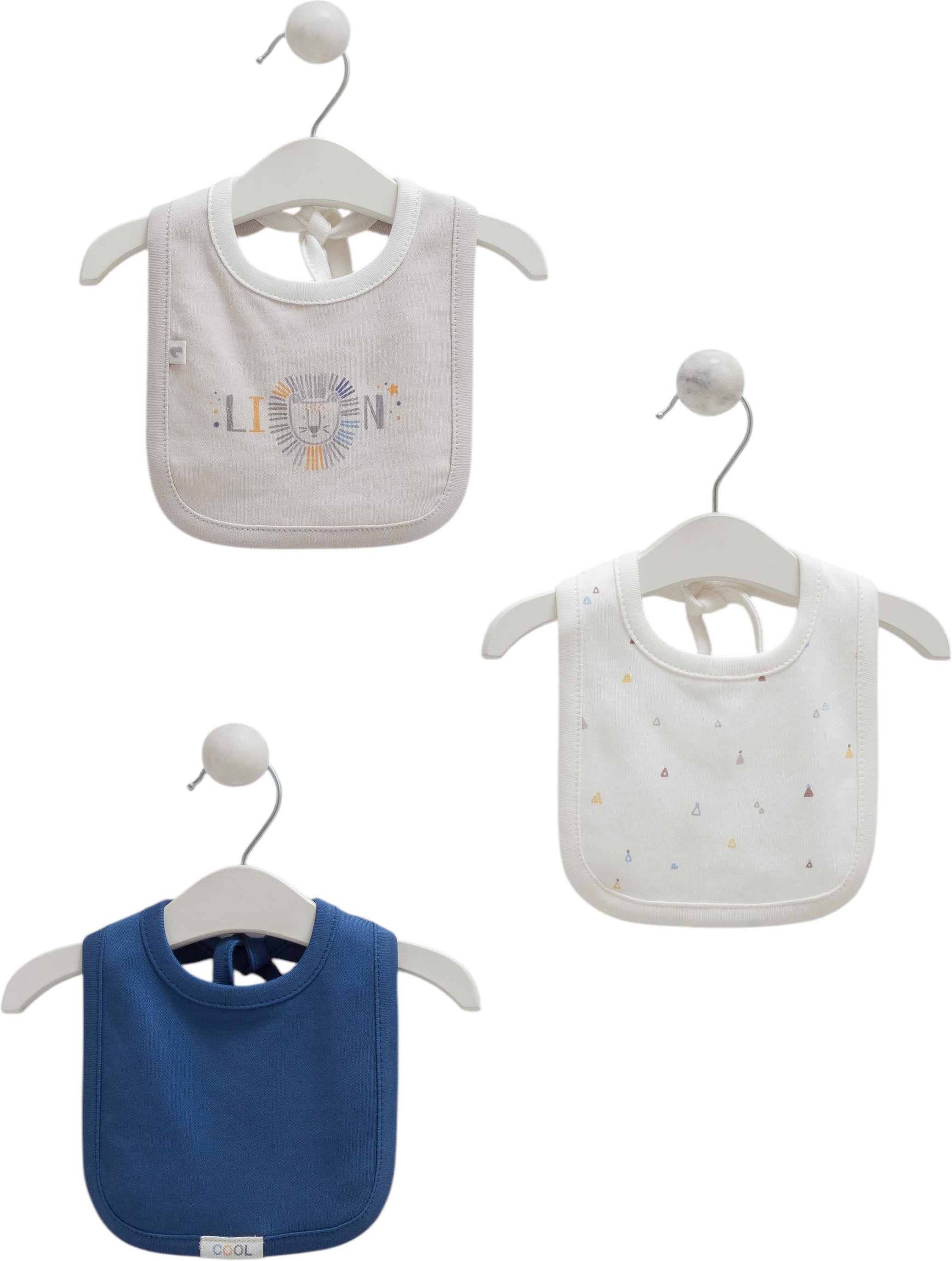 Lot de 3 bavoirs - Caramell - caramell - Tablier pour bébé Maroc -www.babyboss.ma