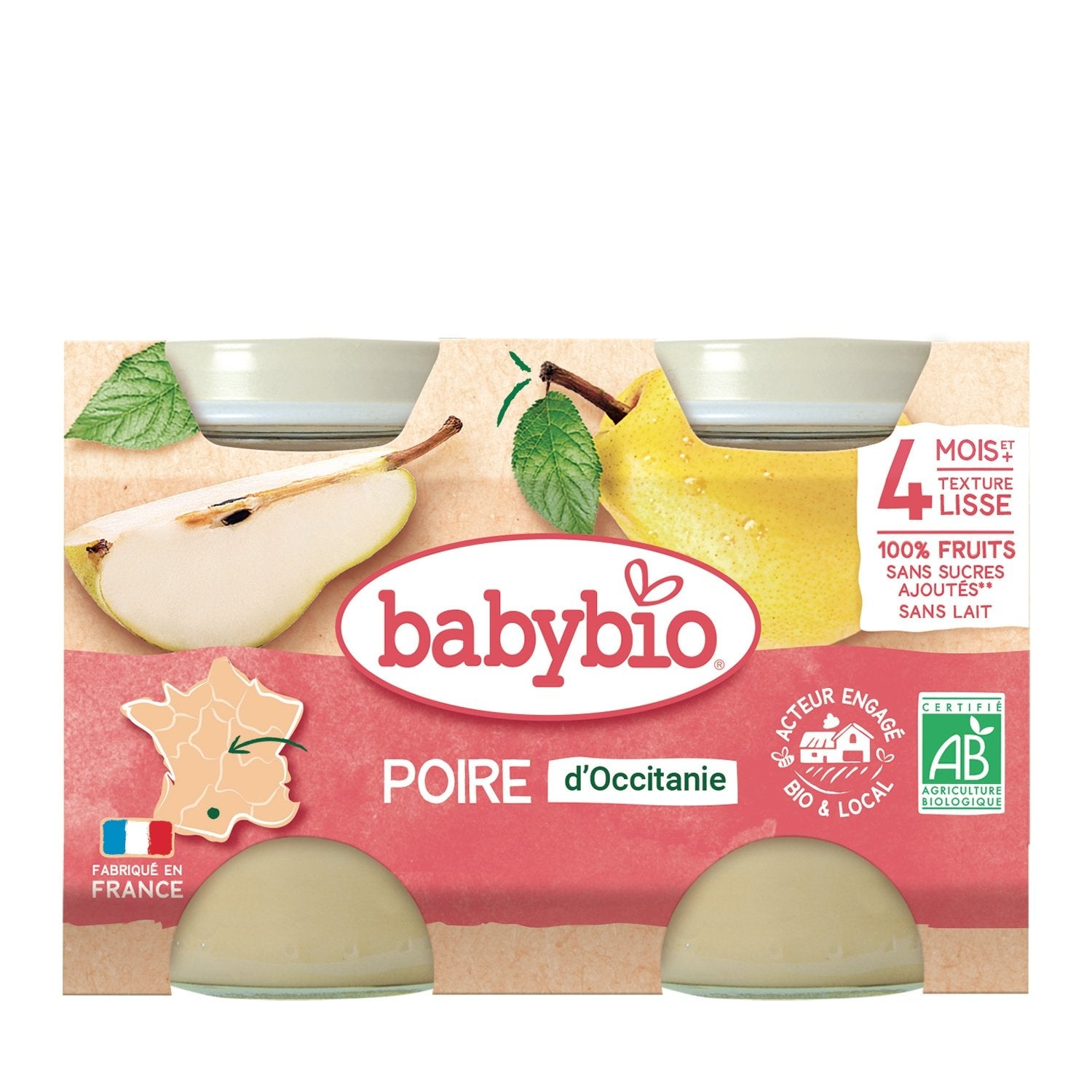 Babybio Small Pot Pear from Provence 2x 130g