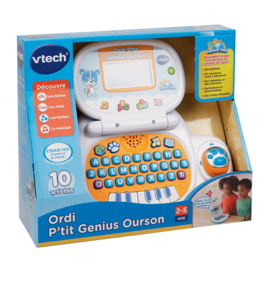 ORDINATEUR P’TIT GENIUS OURSON BLEU – VTECH