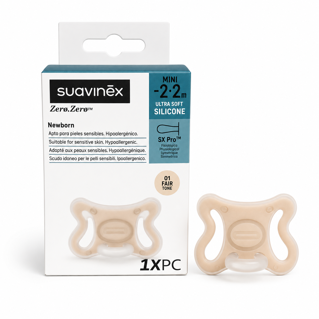 Sucette Suavinex Zero.Zero™️ Mini SX Pro – Fair Tone
