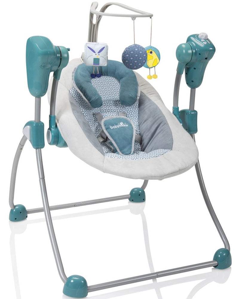 Balancelle Swoon Bubble Petrole Babymoov - Babymoov - Balancelles pour bébé Maroc -www.babyboss.ma
