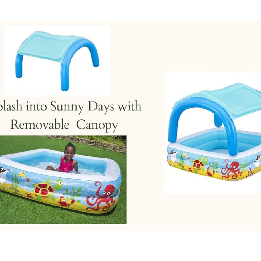 Piscine Gonflable Bestway Beach Buddy avec Toit Anti-UV