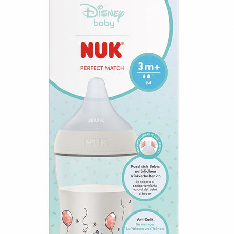 Biberon NUK Perfect Match avec tétine en silicone souple 260ml Winnie The pooh