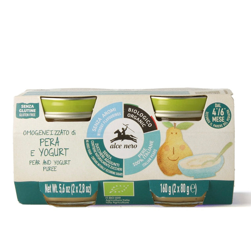 ALCE NERO PUREE POIRE ET YAOURT 2*80G