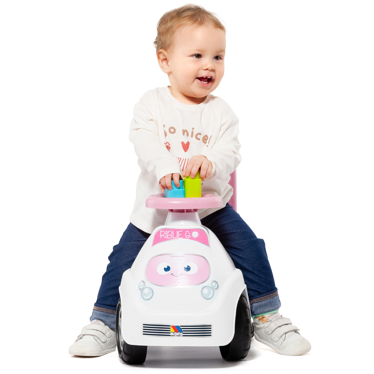 Porteur RIBLIE GO Rose avec 10 blocs Moltó