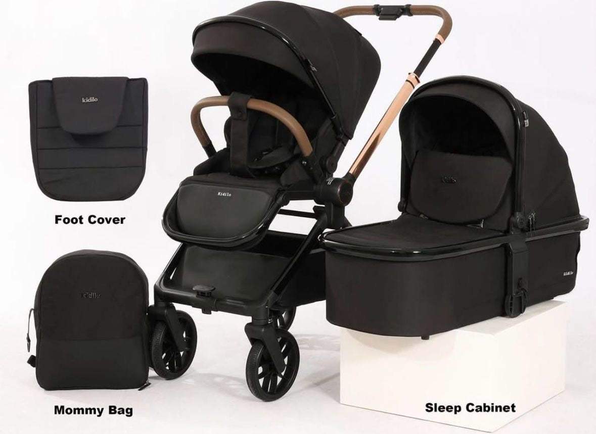 Poussette réversible avec couvre-jambes – Kidilo - Kidilo - pour bébé Maroc -www.babyboss.ma