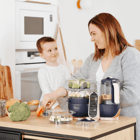 Robot Multifonctions XL Cuiseur et Mixeur pour bébé - Nutribaby XL - Babymoov - REPAS pour bébé Maroc -www.babyboss.ma