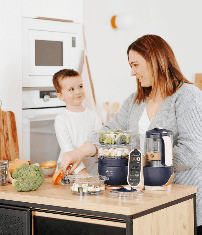 Robot Multifonctions XL Cuiseur et Mixeur pour bébé - Nutribaby XL - Babymoov - REPAS pour bébé Maroc -www.babyboss.ma