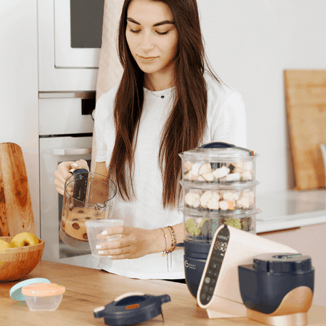 Robot Multifonctions XL Cuiseur et Mixeur pour bébé - Nutribaby XL - Babymoov - REPAS pour bébé Maroc -www.babyboss.ma