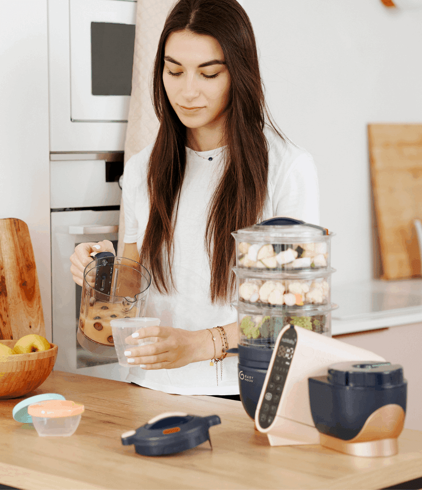 Robot Multifonctions XL Cuiseur et Mixeur pour bébé - Nutribaby XL - Babymoov - REPAS pour bébé Maroc -www.babyboss.ma