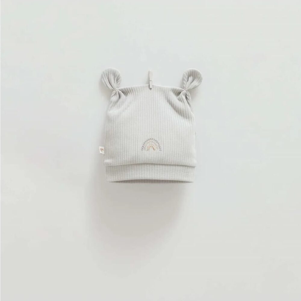 Bonnet bébé-Gris